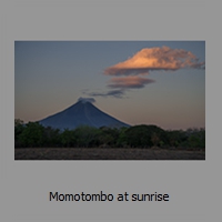 Momotombo at sunrise